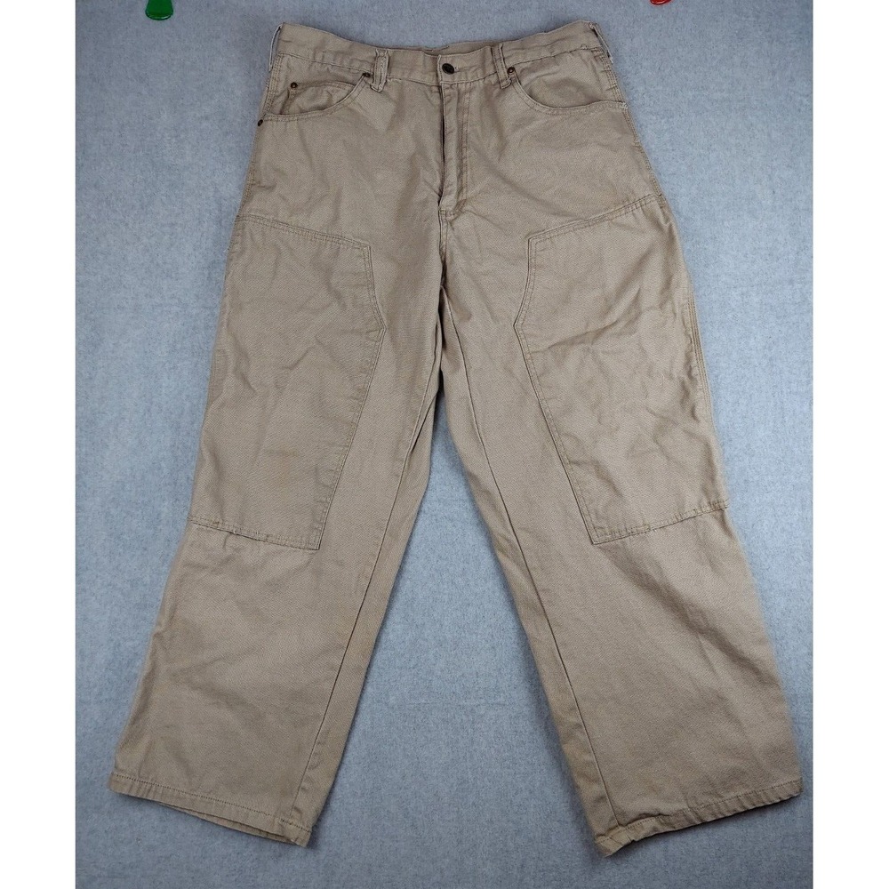 Bear River Workwear Mens 38X32 Gray Double Knee Straight Carpenter‎ Pants